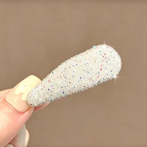 Korean style teardrop BB hair clip with colorful glitter for women and girls daily hair styling.
