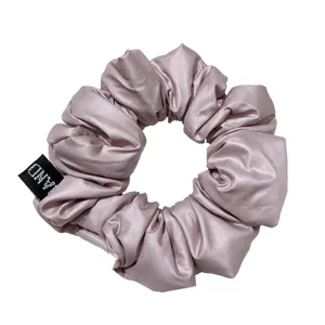 Chouchou en satin élégant pour femme, attache cheveux mauve doux, accessoire capillaire chic