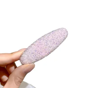 Rhinestone dopamine crystal hair clip sparkly pink crystal side clip for women fashion hair styling