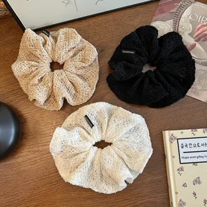 Moda Donna Lavorato a Maglia Traforato Elastico per Capelli Elegante Casual Quotidiano Accessori Capelli Supporto Coda di Cavallo