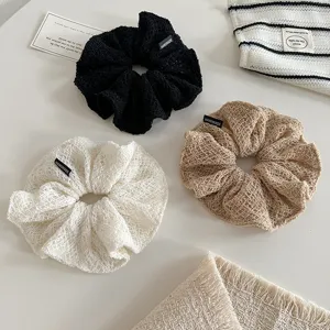 Set elastici per capelli in maglia traforata elegante accessorio coda di cavallo