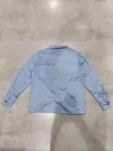 Veste chemise manches longues en suédine pour homme décontracté haut de vêtement top