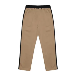 Men's contrast side stripe fleece-lined wide leg sweatpants casual knitted sports pants