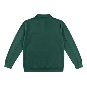 Detail donkergroene wafelbreisel ritjas voor heren, casual outdoor sportswear jas.