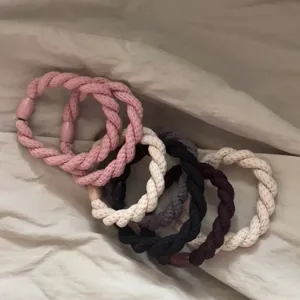 Minimalist Fabric Twisted Braid Hair Rope High Elasticity Scrunchies Casual Daily Hair Accessories Headwear For Women
