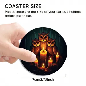 Sottobicchiere auto Halloween assorbente antiscivolo tappetino porta tazza interno 7cm