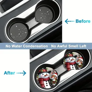 Carini sottobicchieri auto Natale in silicone antiscivolo impermeabili decorativi