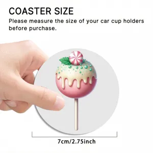 Dessous de verre en céramique forme gâteau de Noël design dessert mignon tapis isolant