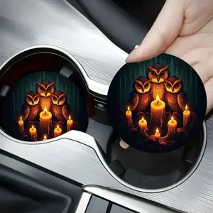 Sottobicchiere per portabicchieri auto Halloween assorbente antiscivolo decorazione.