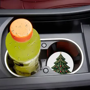 Weihnachtsbaum Auto Untersetzer rutschfeste Becherhalter Matte festliches Zubehör