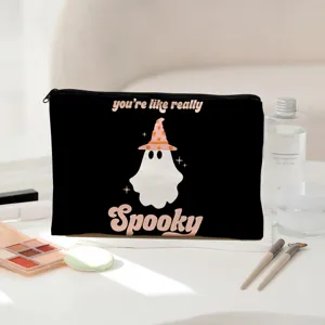 Halloween gruselig Geist Kosmetiktasche Kulturbeutel tragbare Make-up Aufbewahrung Federmäppchen