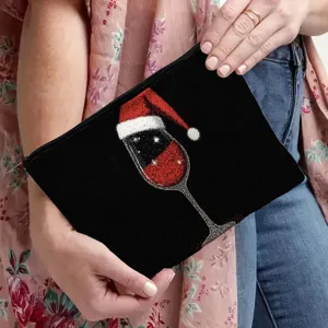Weihnachtskosmetiktasche tragbare Make-up Tasche Reise Lippenstift Aufbewahrungsorganizer