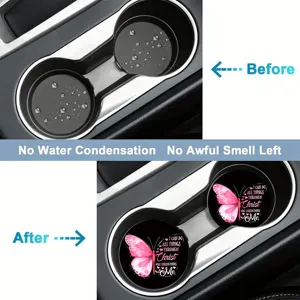 Auto siliconen onderzetters antislip waterdichte bekerhouder inlays voor voertuigen
