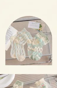 Femmes chaussettes transparentes dentelle été mince respirant mignon volant chaussettes mode