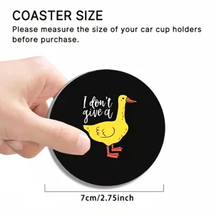 Cute cartoon duck car cup coaster 7cm anti-slip silicone auto beverage cup holder insert pad