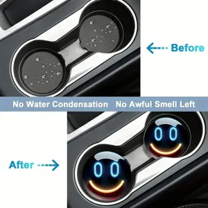 LED Auto Becherhalter Untersetzer wasserdicht rutschfest leuchtend Auto Zubehör Neu