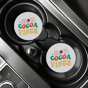 Silikon Auto Tassen Untersetzer rutschfeste Matte fuer Fahrzeuginnenraum retro Design neu