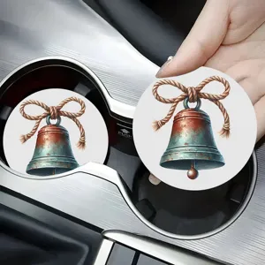 Sottobicchiere in Silicone Natalizio Tappetino per Portabicchieri Auto Antiscivolo Impermeabile Decorazione Resistente