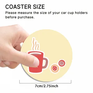 Protect your vehicle cup holders with this stylish car cup coaster, featuring durable material.