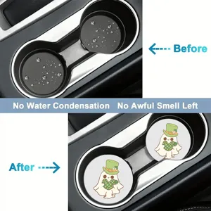 Joli sous-verre de porte-gobelet de voiture de dessin animé tapis absorbant antidérapant