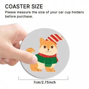 Simatico cucciolo cartone animato sottobicchiere supporto tazza auto 7cm diametro tappetino