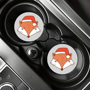 Simpatico cartone animato tazza auto sottobicchiere pelle tappetino antiscottatura.