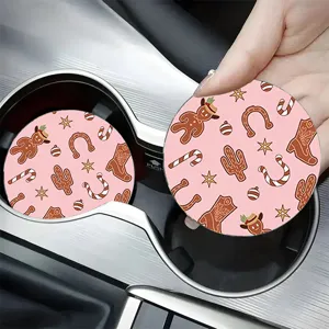 Sottobicchiere Universale per Auto in Silicone Acrilico Antiscivolo Antiurto Tappetino Tazza Cartone Animato Dinosauro Vintage Floreale Accessori Interni Auto