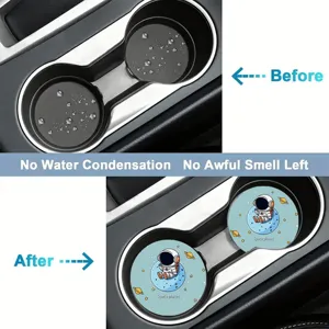 Car cup coasters absorbent ceramic or acrylic anti-slip car cup holder coasters set