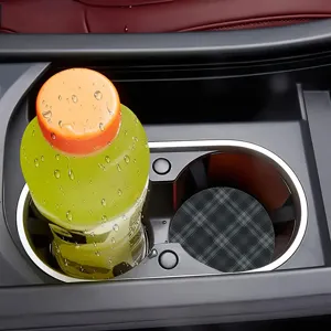 Car cup holder coaster anti-slip acrylic anti-vibration mat for universal auto interior