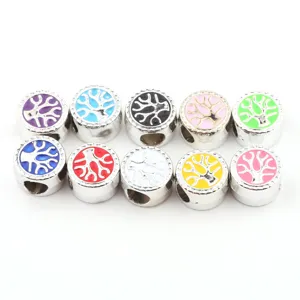 Bunte DIY CCB Große Loch Perlen Set für individuelle Armbänder Schmuckherstellung Zubehör