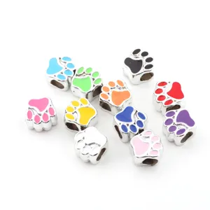 DIY Acryl Harz Bärentatze Lose Perlen Großes Loch Abstandshalter Perlen Für Halskette Armband Schmuck Herstellung Zubehör