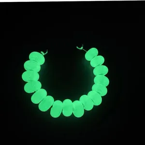 Perline luminose con foro grande che si illuminano al buio accessori per bracciali DIY