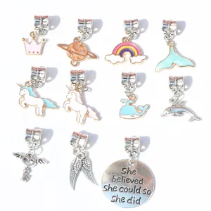 Alloy enamel DIY charms pendants for bracelets necklaces jewelry making bulk wholesale supplies