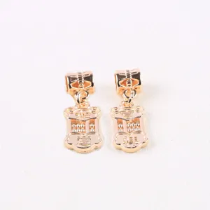 Gold alloy abacus charm pendant for DIY jewelry making bracelet necklace accessories