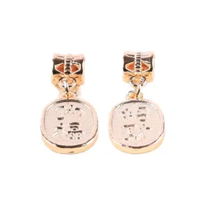 Gold alloy DIY jewelry charms pendant set for bracelets and necklaces glossy finish