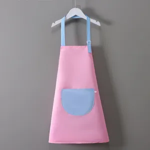 Grembiule da pittura impermeabile per bambini, bavaglino antivegetativo per asilo con tasche.