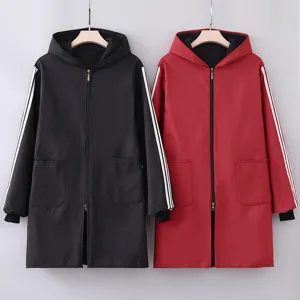 Long Sleeve Waterproof Fleece Lined Smock Apron Hooded Winter Warm Kitchen Cooking Work Clothes Zipper Pocket
