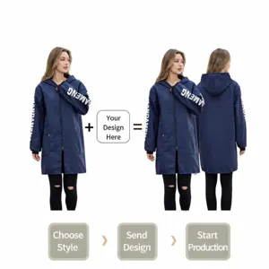 Long sleeve waterproof workwear apron, ideal for kitchen cooking and daily housework tasks, durable and comfortable fit.