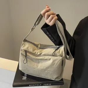 Γυναικείο Casual Nylon Crossbody Τσάντα Μονόχρωμο Commuter Minimalist Shoulder Bag Μόδας Καθημερινή Τσάντα Χεριού