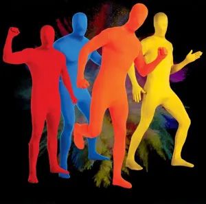 Traje corporal completo de spandex zentai para fiesta de Halloween, disfraz elástico para adultos.
