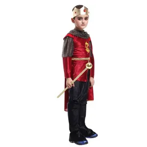 Niños Halloween Príncipe Disfraz Capa Conjunto Chico Escena Traje Vista De Detalle