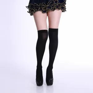 Solid color over-the-knee thigh high socks, sexy fashion hosiery for women daily wear main.
