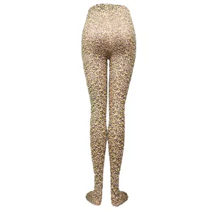 Women's sexy leopard print pantyhose tights, perfect for clubwear, parties and evening events.
