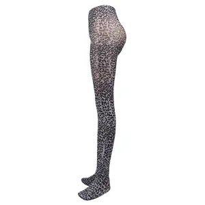 Sexy leopard print pantyhose for women, sheer tights for clubwear, party and daily fashion wear.