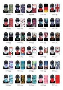 Seamless magic headwear outdoor sports face shield multi-functional bandana versatile.