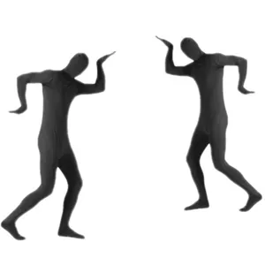 Traje Zentai negro de cuerpo entero para fiesta de Halloween espectáculo y disfraz cosplay