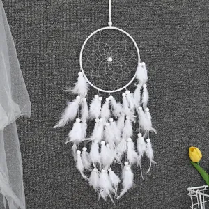 Handmade Feather Dreamcatcher Wall Hanging Decor Bohemian Indian Style Home Bedroom Living Room Decoration Ornament
