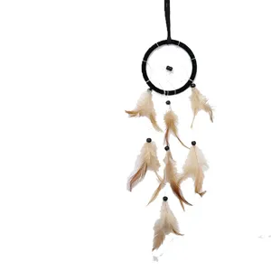 Handgemachter Federn Traumfänger Wandbehang Boho Stil Windspiel schöne Raumdekoration