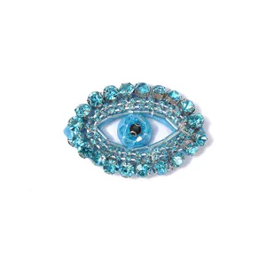 DIY kristal boze oog strass patch voor kleding tassen schoenen handgemaakte kralen applicatie