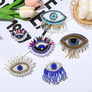 Handgemaakte Kralen Boze Oog Patches En Broches DIY Mode Kleding Accessoires Detail